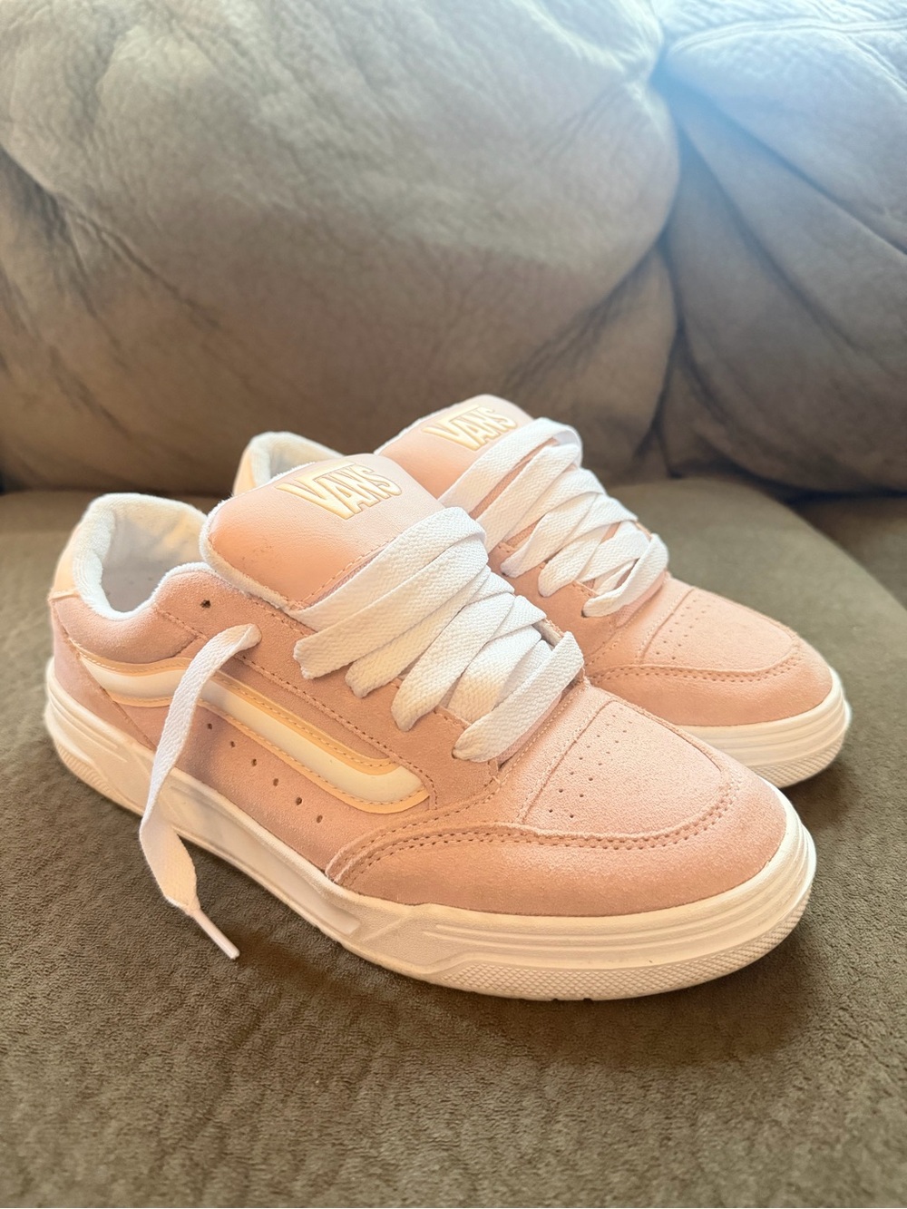 Vans Knu Skool Pink Glo Pink & White Sneakers